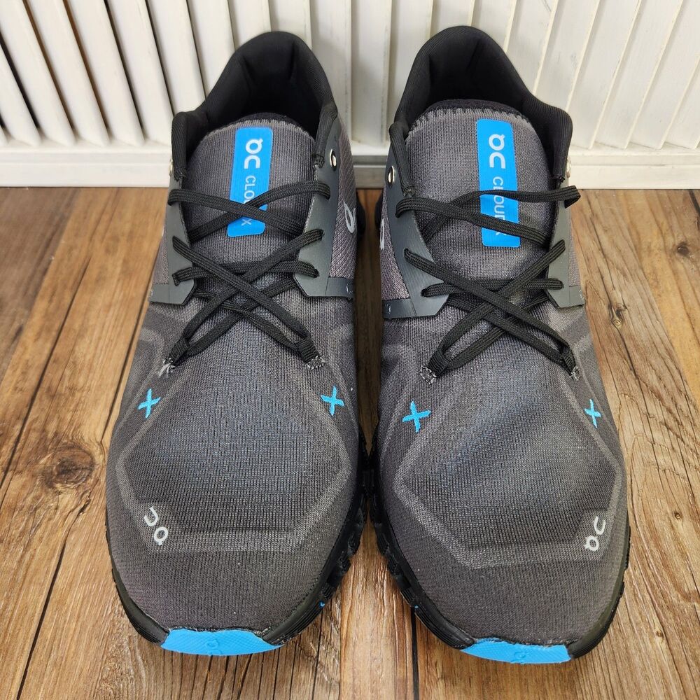 On Cloud X Magbetite Ash Running Shoes Mens Size 11 Black Blue Athletic 60.98703 - Picture 9 of 13